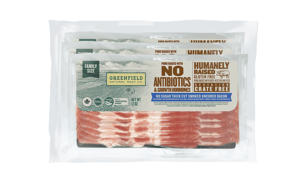 3 Pack NO SUGAR THICK CUT SMOKED UNCURED BACON