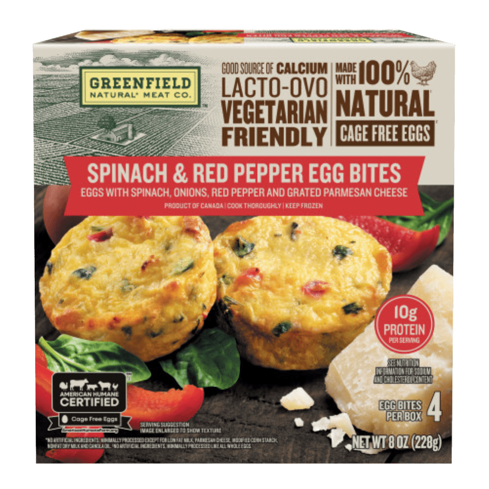 spinach and red pepper packshot