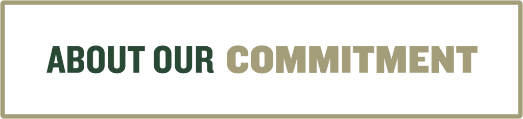 About Our Commitment desktop title